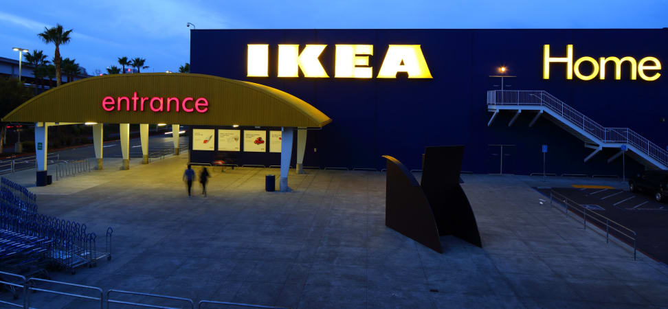 IKEA Entrance at Night